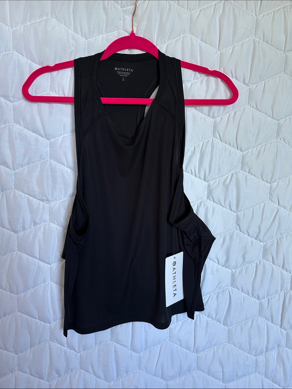 Athleta Black Racerback Athletic Tank